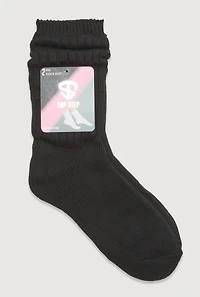 Womens Ribbed Knit Slouch 4 Pack Size 9-11, Black