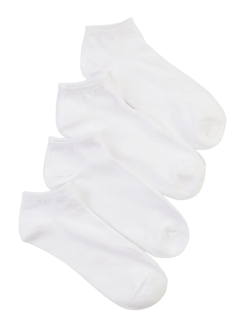 Solids Ankle Socks 4 Pack 10-13
