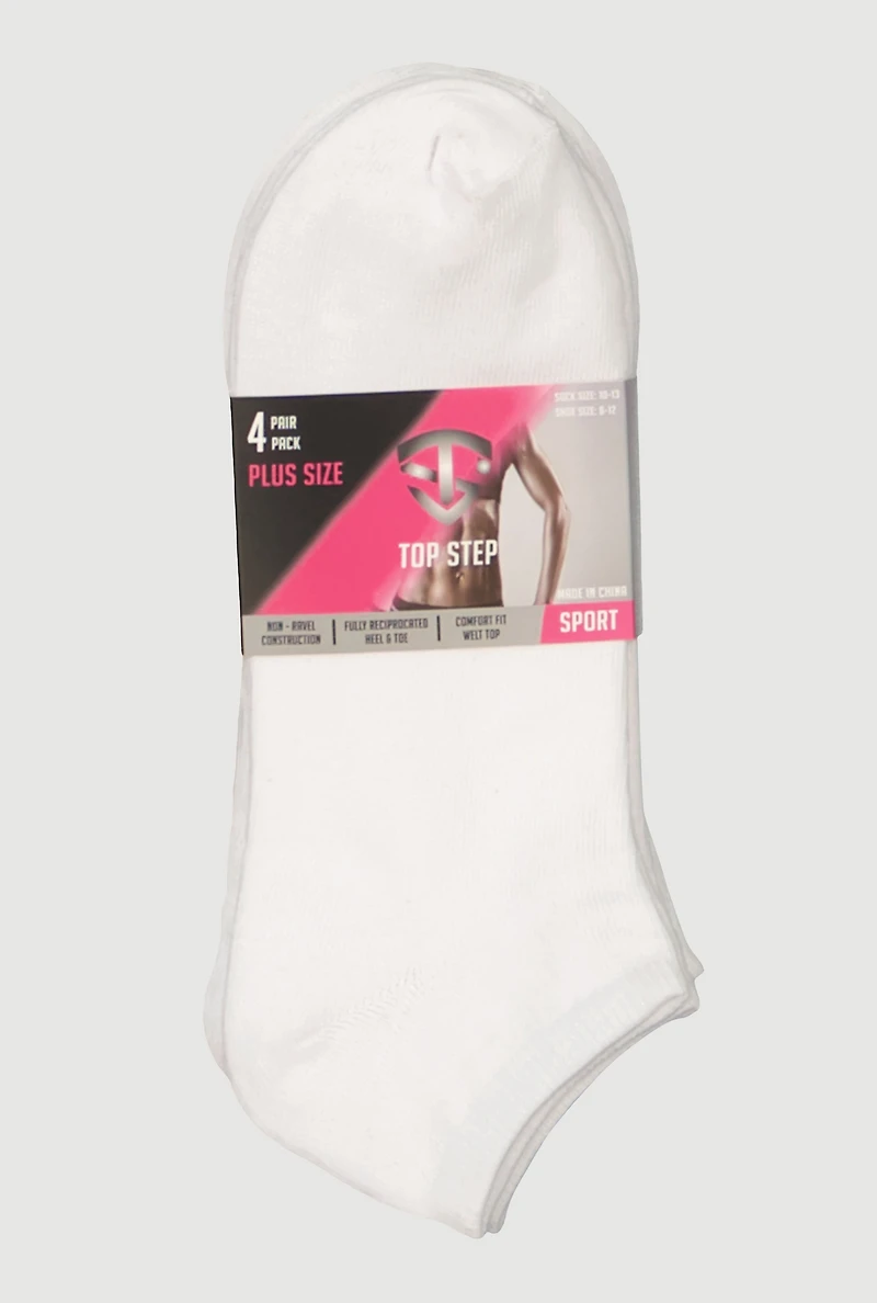 Low Cut Socks 4 Pack Size 6-12
