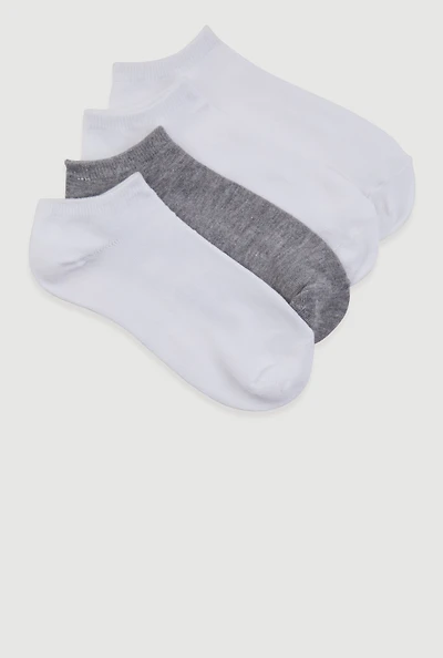 Womens Basic Socks 4 Pack Size 9-11, Grey