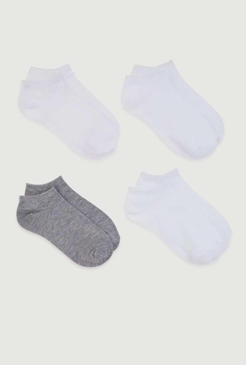 Womens Basic Socks 4 Pack Size 9-11, Grey