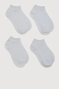 Womens Basic Socks 4 Pack Size 9-11, White