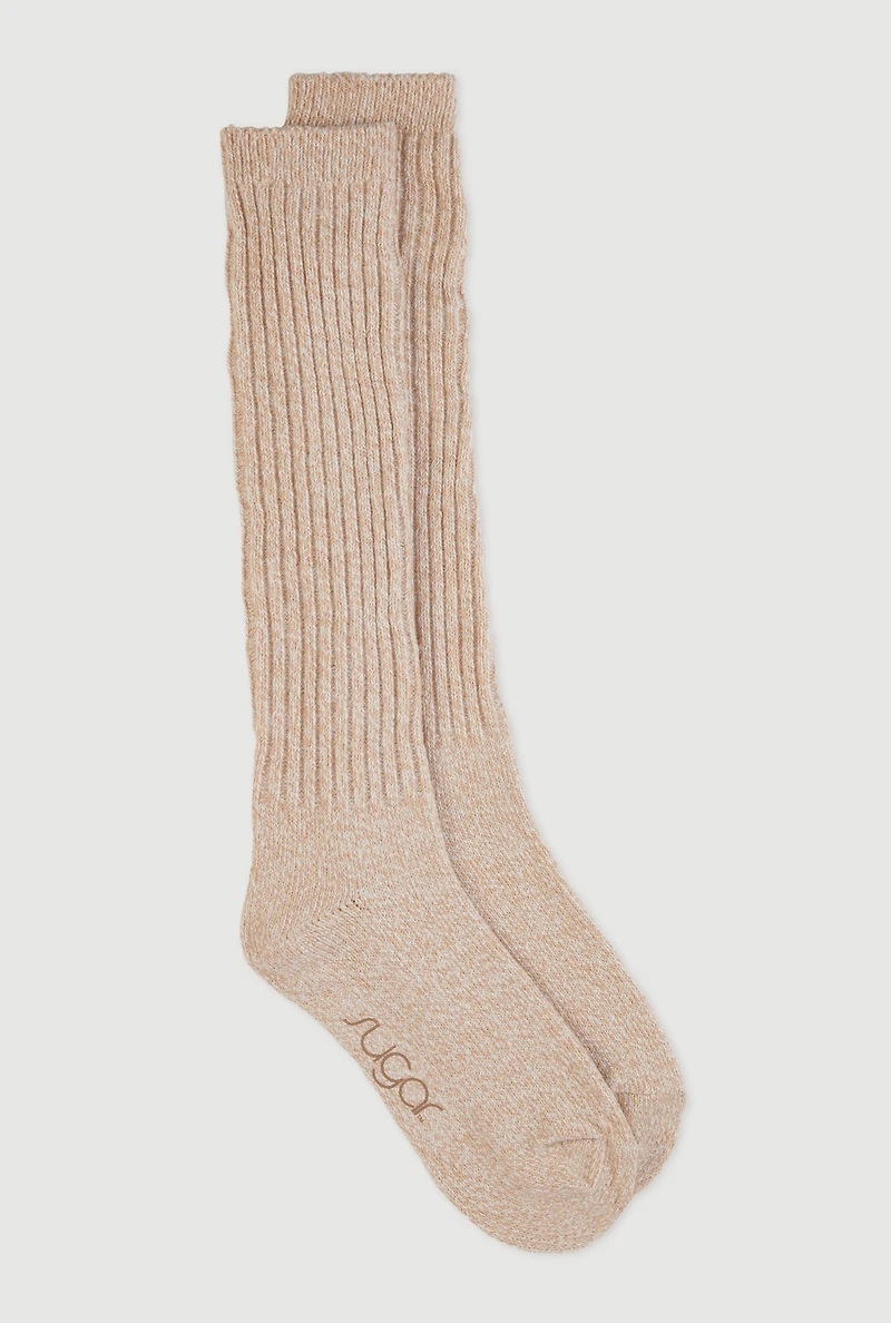 Womens Sugar Graphic Slouch Socks Size 9-11, Beige, Size 9-11