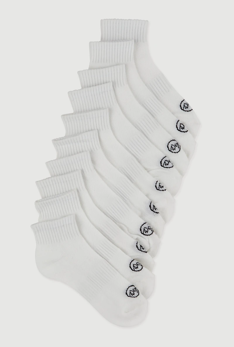 Performance Quarter Socks 10 Pack 4-10