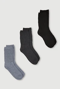 Assorted Slouch Boot Socks 3 Pack 4-10