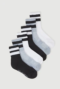 Performance Mid Crew Socks 6 Pack 4-10