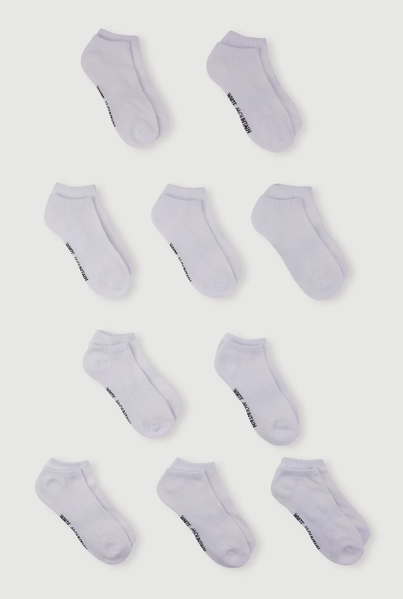 Low Cut Socks 10 Pack Size 4-10