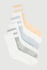 Performance Mid Crew Socks 6 Pack Size 4-10
