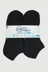 Performance Low Cut Socks 10 Pack Size 4-10