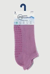 Womens Pilates Socks 3 Pack, Multi