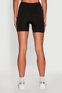 Womens High Waisted Seamless Biker Shorts,