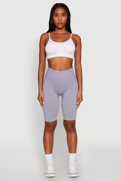 High Waist Seamless Biker Shorts