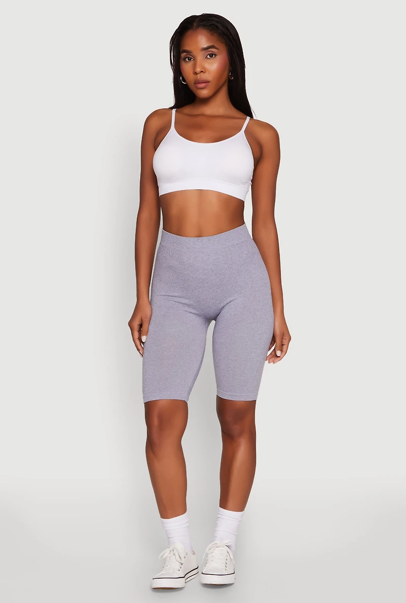 High Waist Seamless Biker Shorts