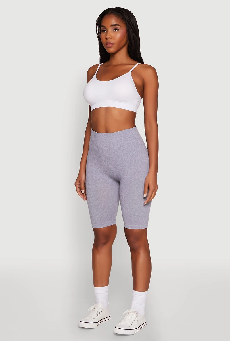 High Waist Seamless Biker Shorts