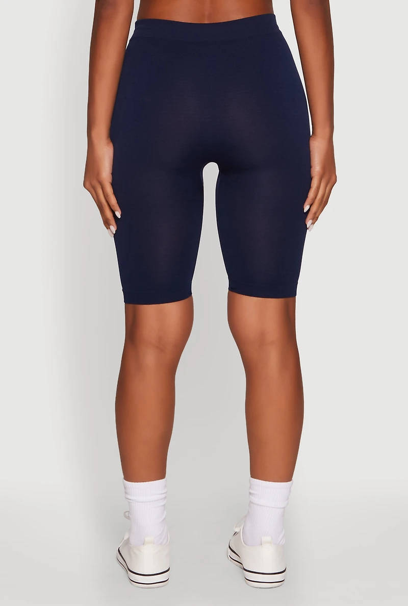 High Waist Seamless Biker Shorts