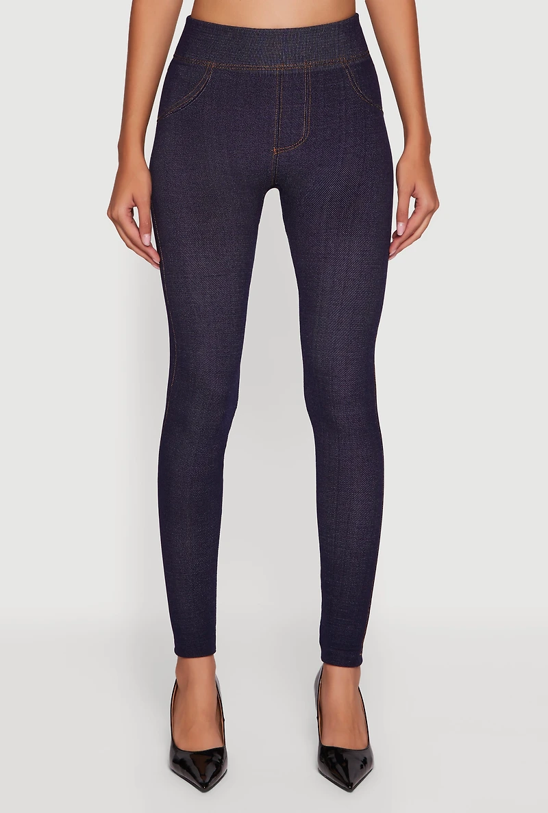 Fleece Lined High Waisted Jeggings