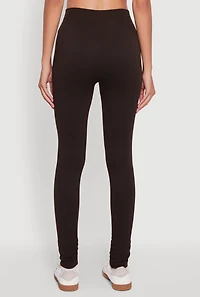 Womens High Waisted Terry Cloth Leggings, L-XL
