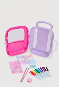 Believe In Magic Rolling Stationary Set, Pink