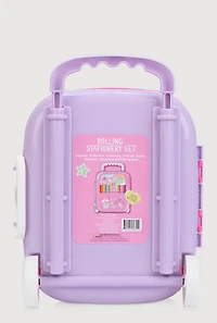 Believe In Magic Rolling Stationary Set, Pink