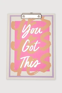 You Got This Clipboard Notebook
