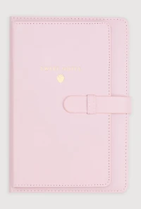 Sweet Notes Embossed Faux Leather Journal