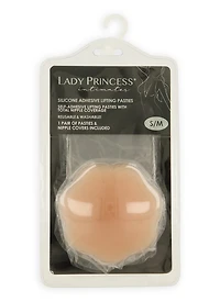Womens Silicone Reusable Adhesive Lifting Pasties, Beige, Size L-XL