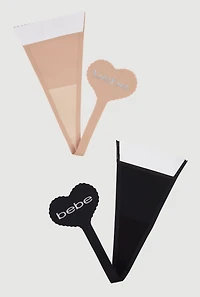 Bebe Self-Adhesive Microfiber Thong 2 Pack