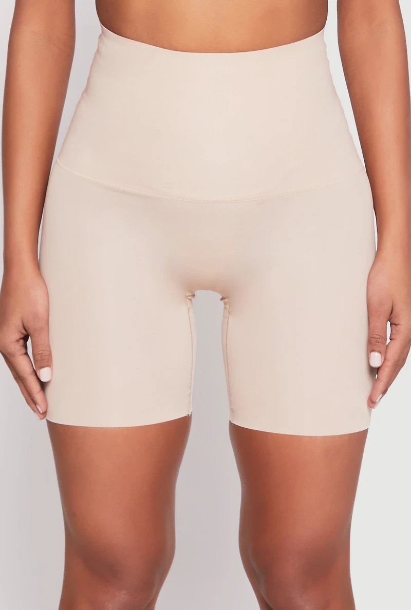 Womens Snatched High Waisted Biker Shorts 2 Pack, Multi, Size M