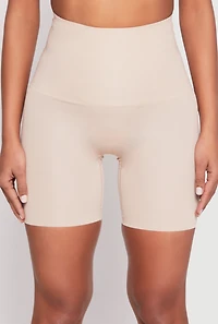 Womens Snatched High Waisted Biker Shorts 2 Pack, Multi, Size M