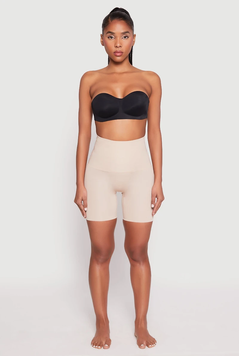 Womens Snatched High Waisted Biker Shorts 2 Pack, Multi, Size M