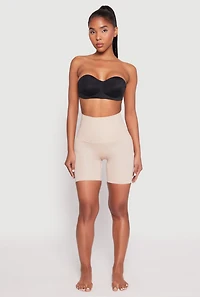 Womens Snatched High Waisted Biker Shorts 2 Pack, Multi, Size M