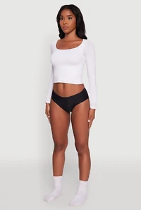 Laser Cut Seamless Hipster Panty