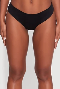 Womens Laser Cut Seamless Thong Panty,