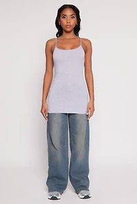 Womens Basic Scoop Neck Cami, M