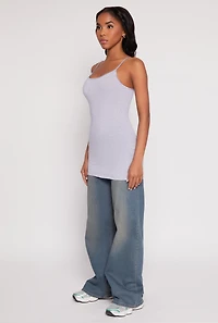Womens Basic Scoop Neck Cami, M