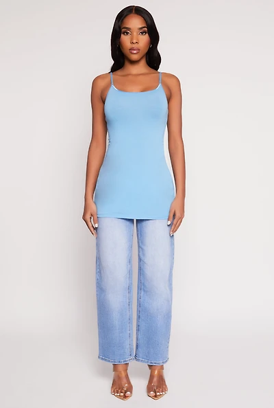 Womens Basic Scoop Neck Cami,