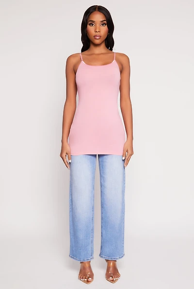 Womens Basic Scoop Neck Cami,