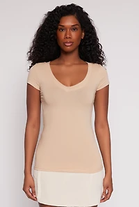 Womens V Neck Short Sleeve T Shirt,