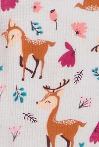 Baby Girls 12-24M Graphic Print Thermal Top and Pants Set