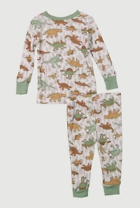 Baby Boys 12-24M Patterned Thermal Top and Pants Set, Multi,