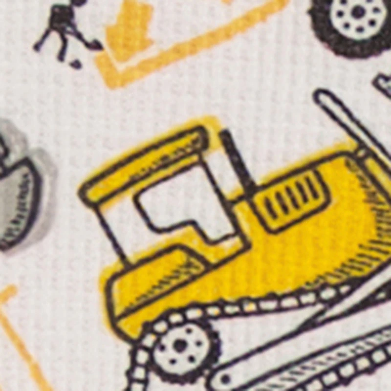 Toddler Boys Printed Pattern Waffle Knit Thermal Top and Joggers