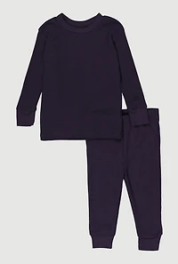 Baby Boys 12-24M Waffle Knit Thermal Top and Pants,