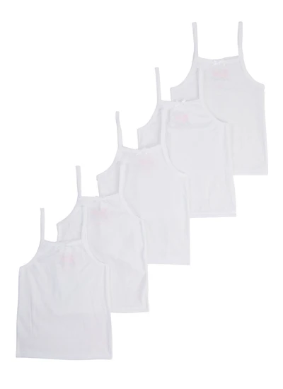 Toddler Girls Solid Camis 5 Pack