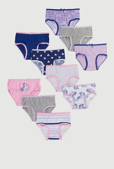 Toddler Girls Cupcake Print Days Of The Week Panties 7 Pack, Multi, Size 2T-3T