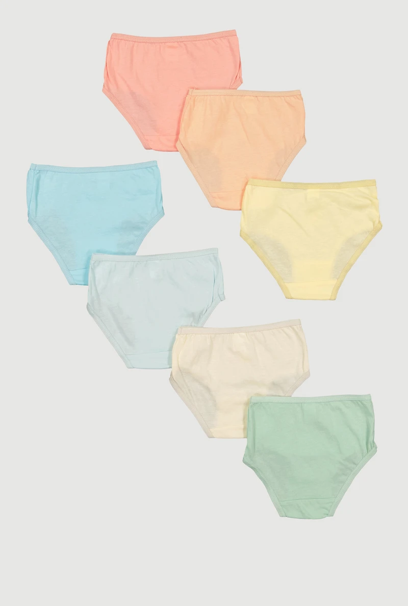 Toddler Girls Glitter Days of The Week Panties 7 Pack, Multi, Size 4T