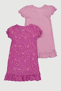 Toddler Girls Butterfly Dreams To Discover Nightgowns with Scrunchie