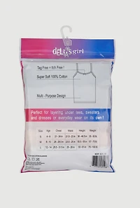 Womens Girls Assorted Camis 5 Pack, Multi, Size 4-6