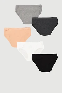 Girls Assorted Bikini Panties 5 Pack