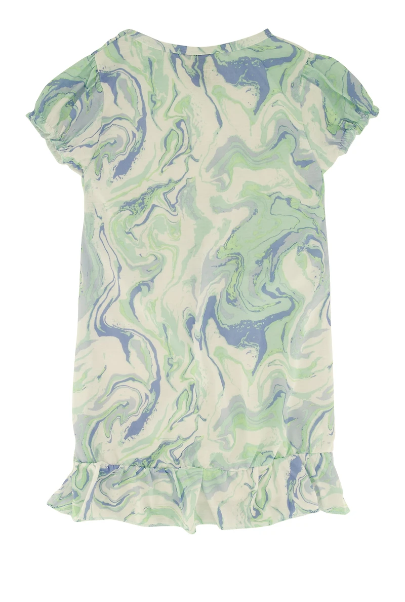 Little Girls Let Me Sleep Nightgown with Mask, 12