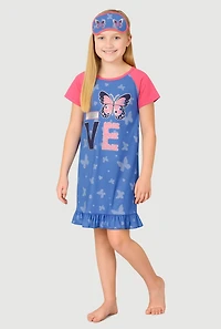 Girls Love Graphic Pajama Nightgown